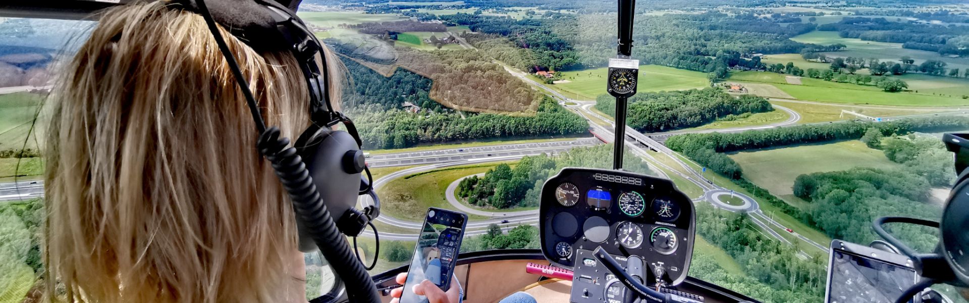 Jubileum event met helikopter vliegen