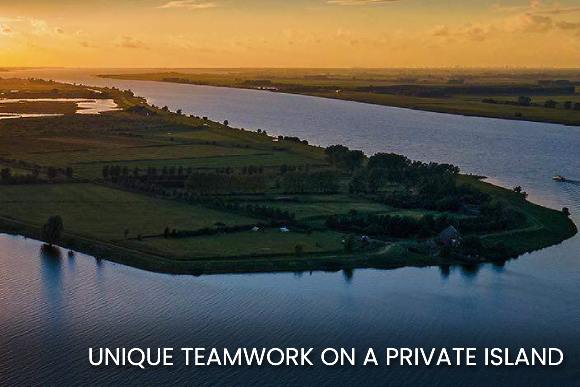 Teamwork on a private island