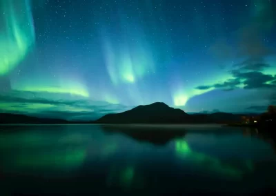 Het Noorderlicht is één van de bepalende elementen: maar kan nooit "besteld" worden. De natuur bepaalt!