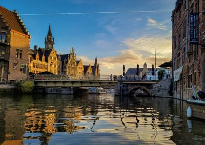 De Korenlei en Graslei zijn de bekendste plekken in Gent