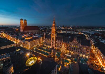 Munchen is de stad van de gezellige kerstmarkten en pleintjes. Dus ook in november en december een ideale personeelsreis bestemming